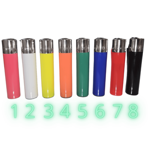 Colección de mecheros Clipper en colores variados.