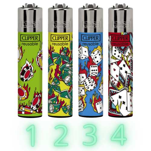 Clipper Luck on Fire Colección en cuatro colores vibrantes.