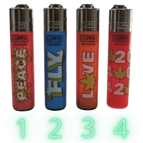 Clipper Mini Happy Colección en cuatro diseños alegres.