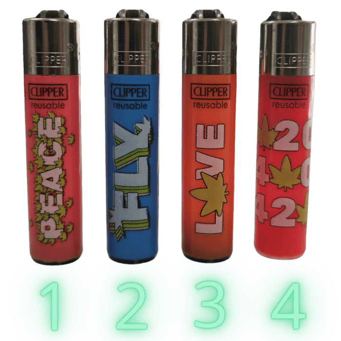 Clipper Mini Happy Colección en cuatro diseños alegres.