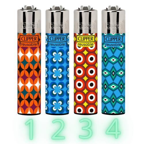 Mechero Clipper Retro-Style con diseño vintage.