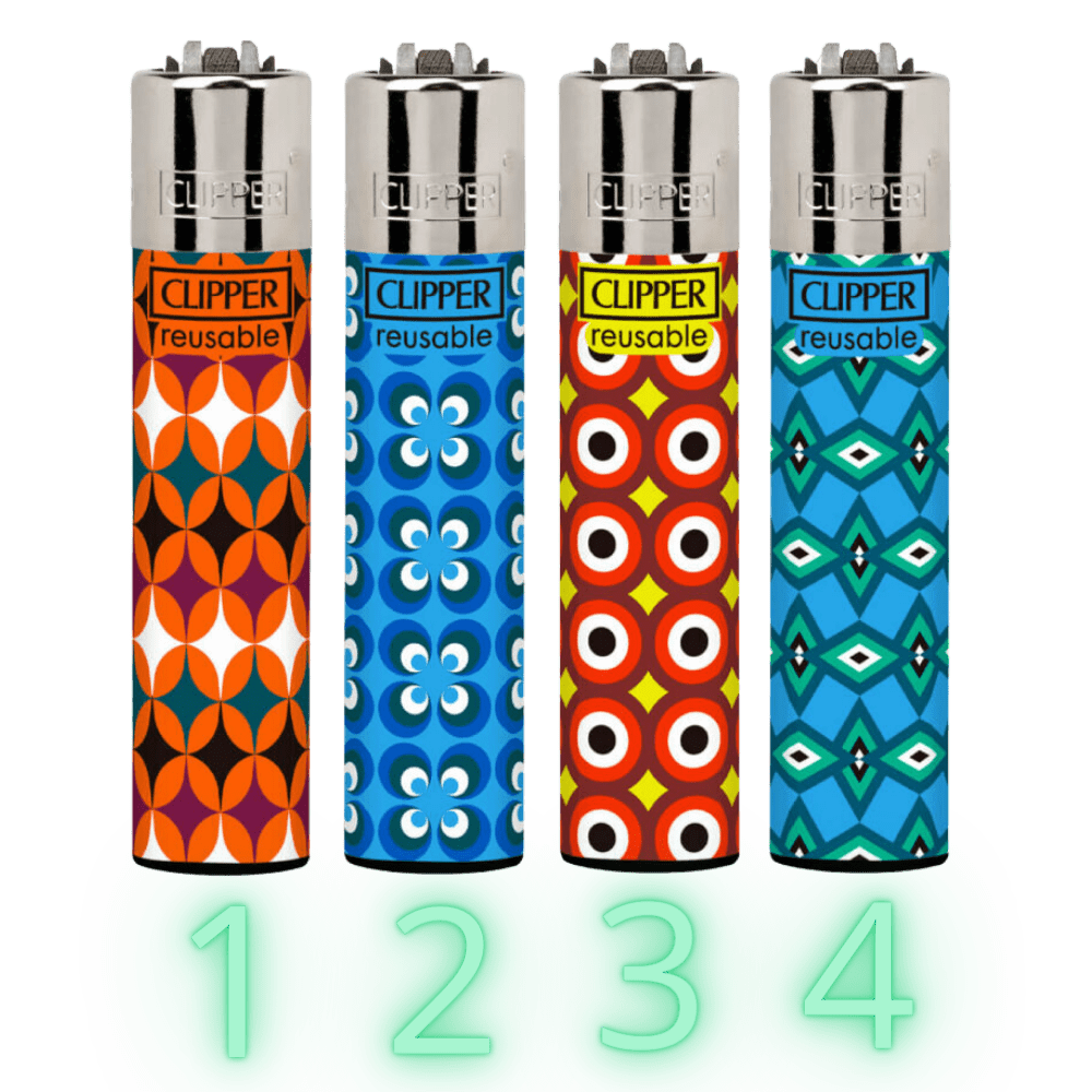 Mechero Clipper Retro-Style con diseño vintage.